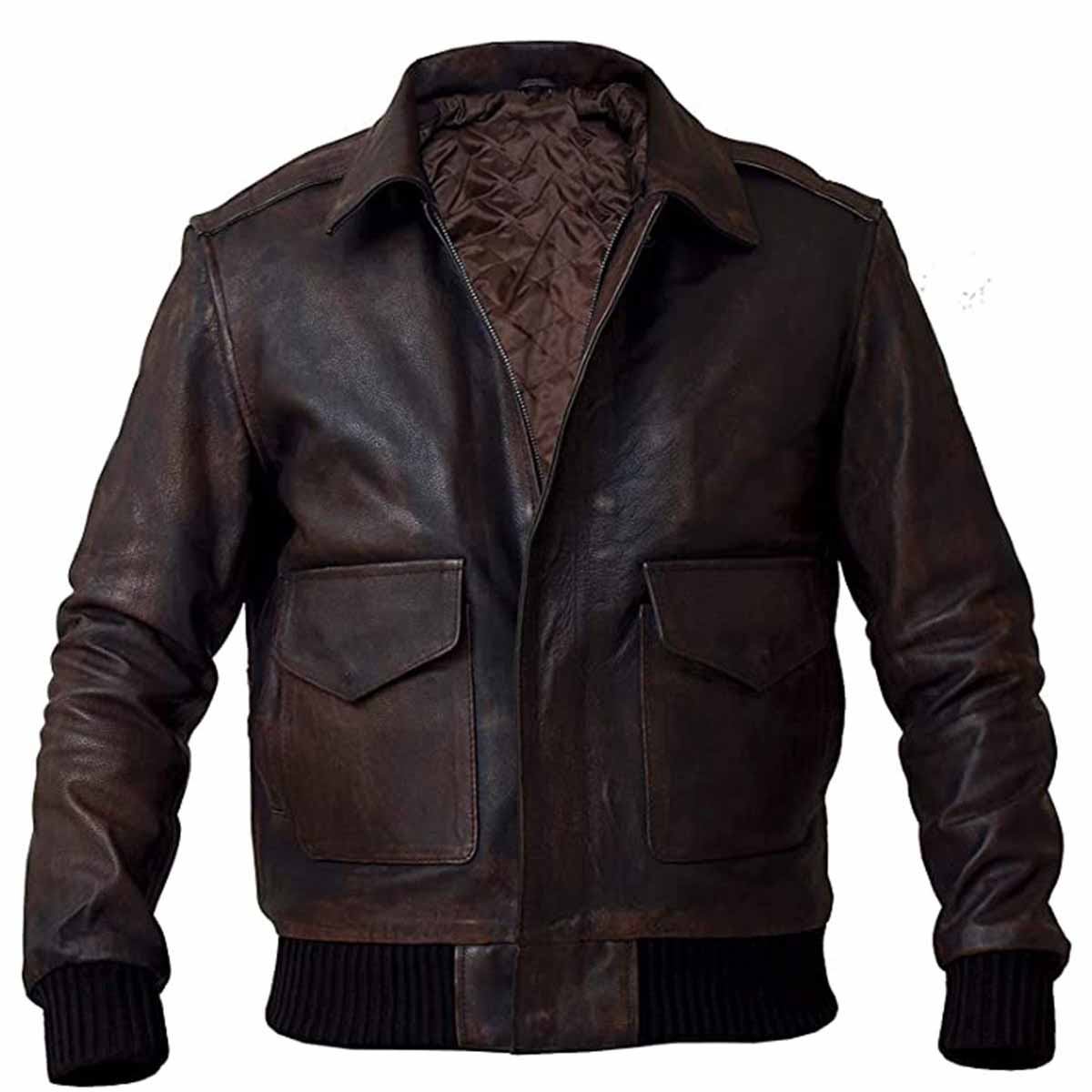 Brown Fur Leather Jacket